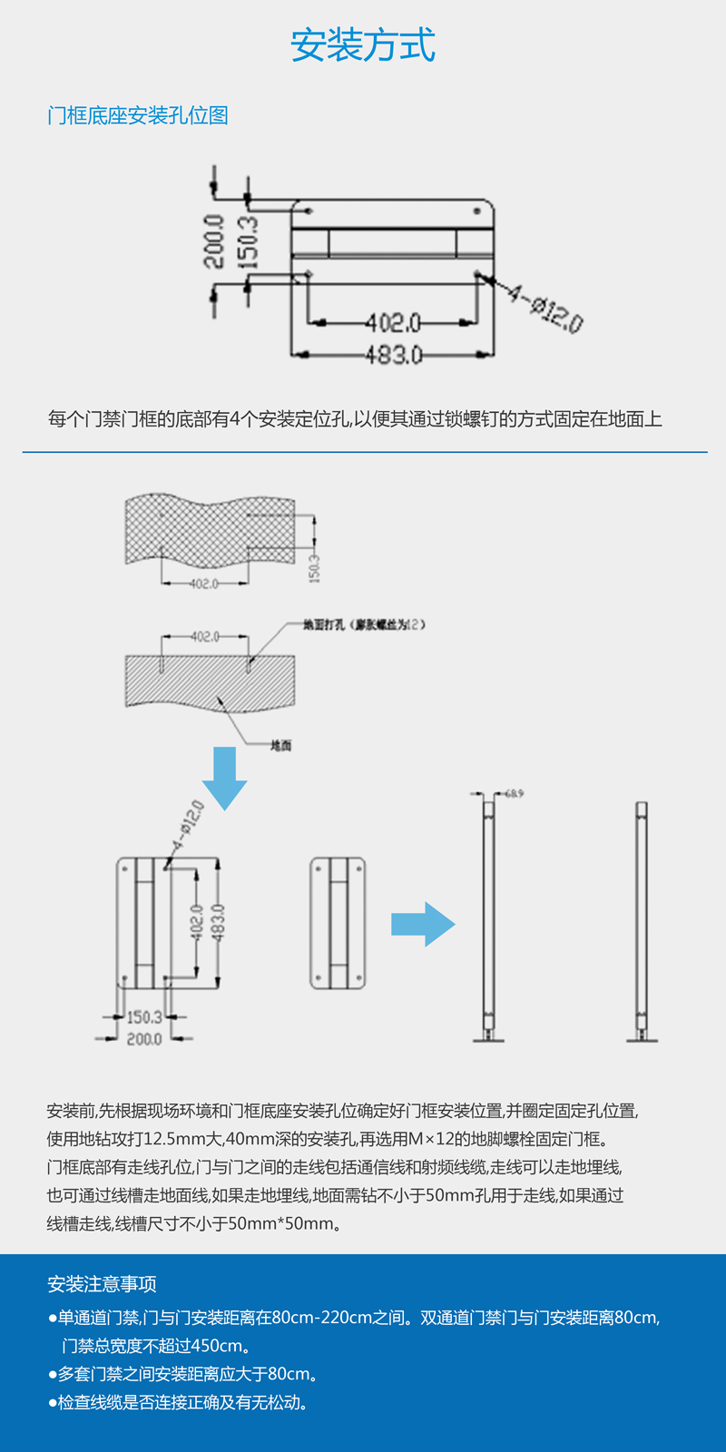 BRC-04F超高頻RFID通道門禁系統(tǒng)支持EPC C1 G2（ISO18000-6C）協(xié)議，適用于各類物流、倉(cāng)儲(chǔ)、圖書、檔案、人員考勤管理